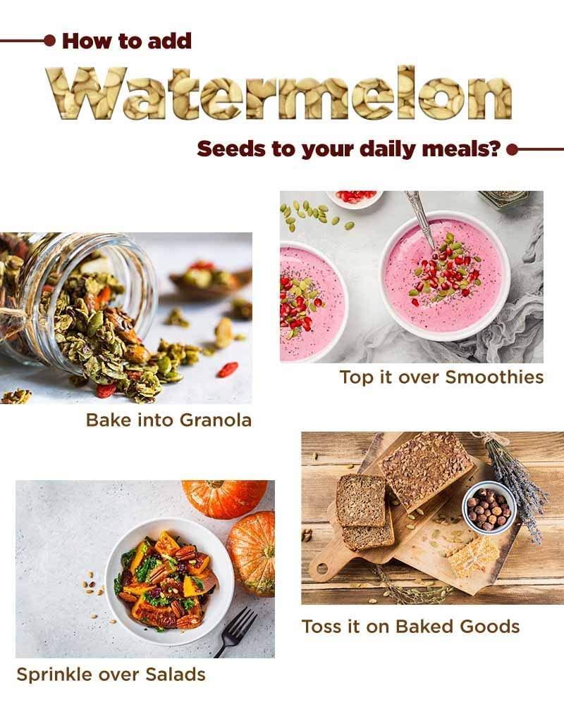 Nature Vit NatureVit Watermelon Kernel Seeds, 250g (Jar Pack) | Watermelon Seeds without Skin | Tarbooj Magaz | Specially for Making Gravies in Indian Curries |