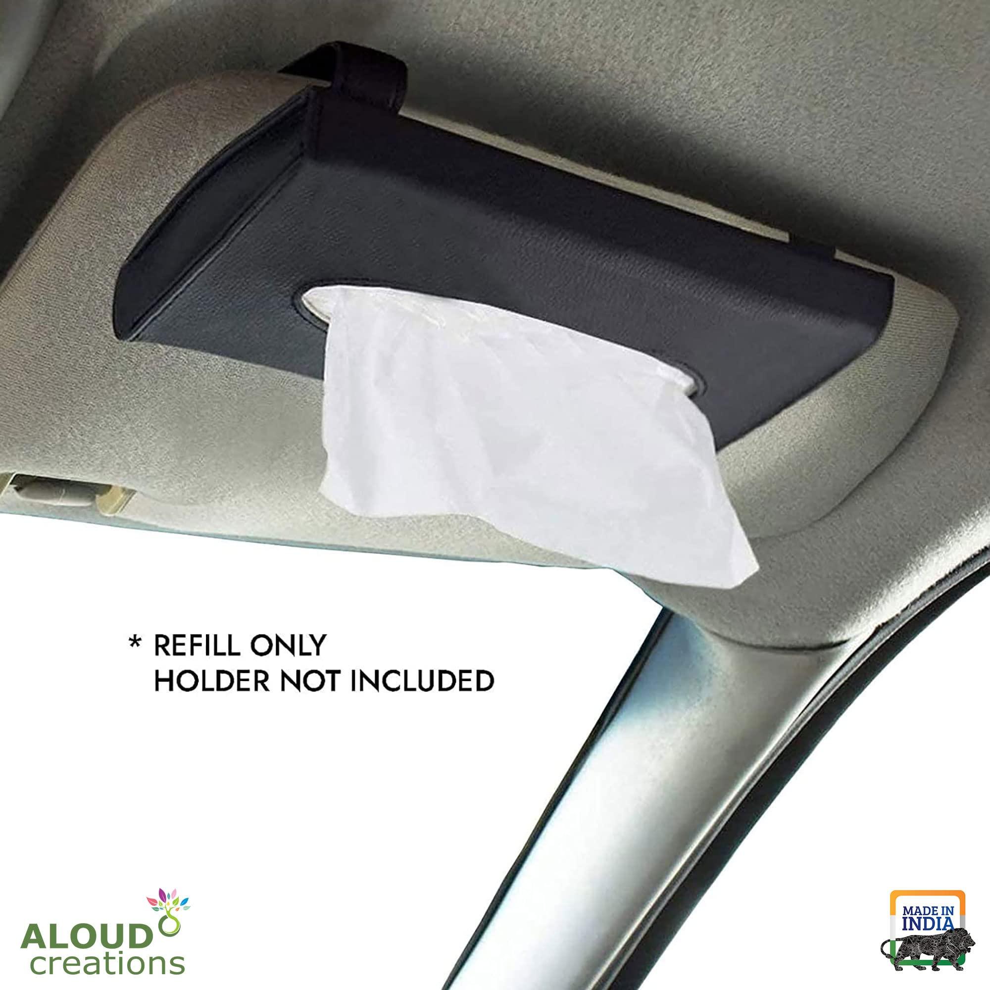 ALOUD CREATIONS ALOUD CREATIONS Facial Tissue Refill Pack | Car Tissue Refill | Disposable Facial Tissues | Travel Size Pack for Car & Purse | 2 Ply | 100 Pulls in Each Packet | Pack of 24 | Total 2400 Pulls