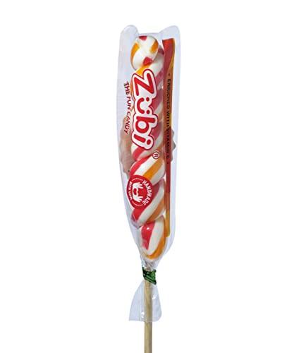 ZUBI THE FUN CANDY Zubi Swirl Stick Lollipops (36 Pcs Per Box) Assorted fruit flavour, Enriched With Vitamin C