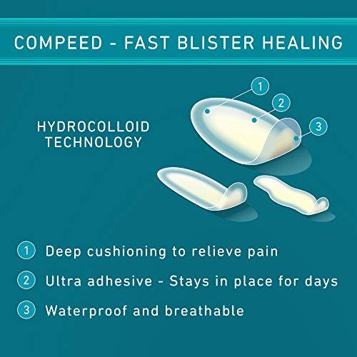 Compeed Compeed Blister Bandage For Foot, Toe, Finger Rubbing Protection, Breathable Foot Protector Hydrocolloid Bandage, 5 Mix Patches Pack