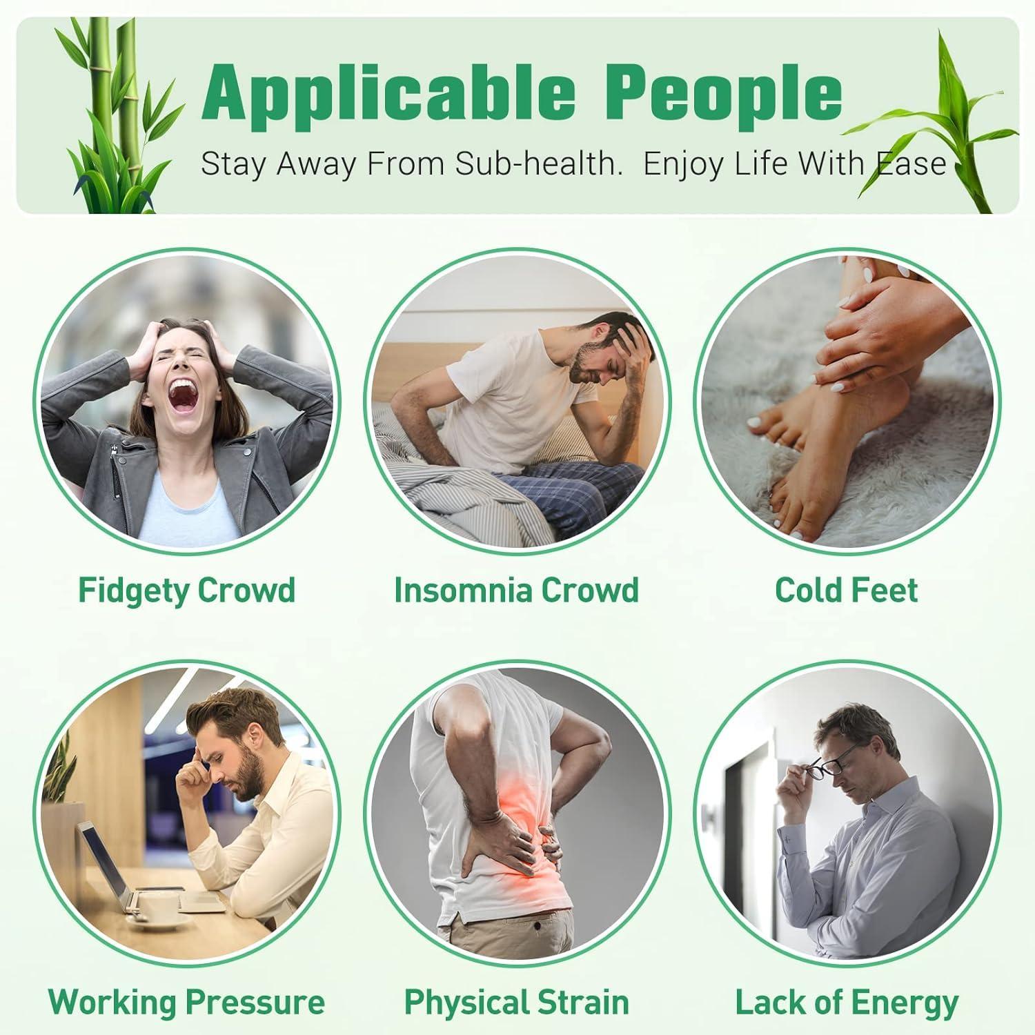 KRIAVAXA Detox Foot Patches Pain-Free Pads for Stress Relief Sleep, Natural Ingredients Foot Detox Pads for Adhesive Foot Cleansing Detoxing Patch for Adhesive Foot and Body Cleansing (20 DETOX PAD)