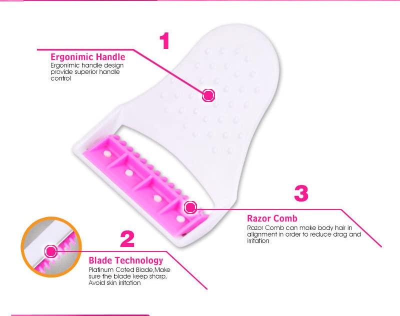 Meswarn Meswarn Body Shave Disposable body Hair Remover, Bikini razor for Women/Unisex (3)