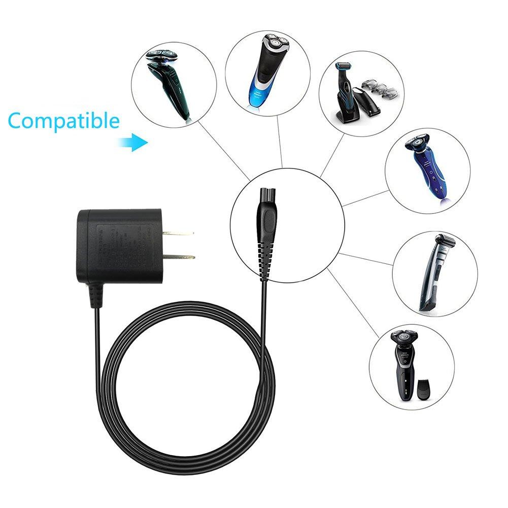 TYZEST TYZEST 15V Philips-Norelco Shaver-Charger Norelco HQ8505 7000 5000 3000 Series Electric Shaver Razor, Aquatec, Arcitec, Multigroom Beard Trimmer & More AC Adapter Power Supply Cord