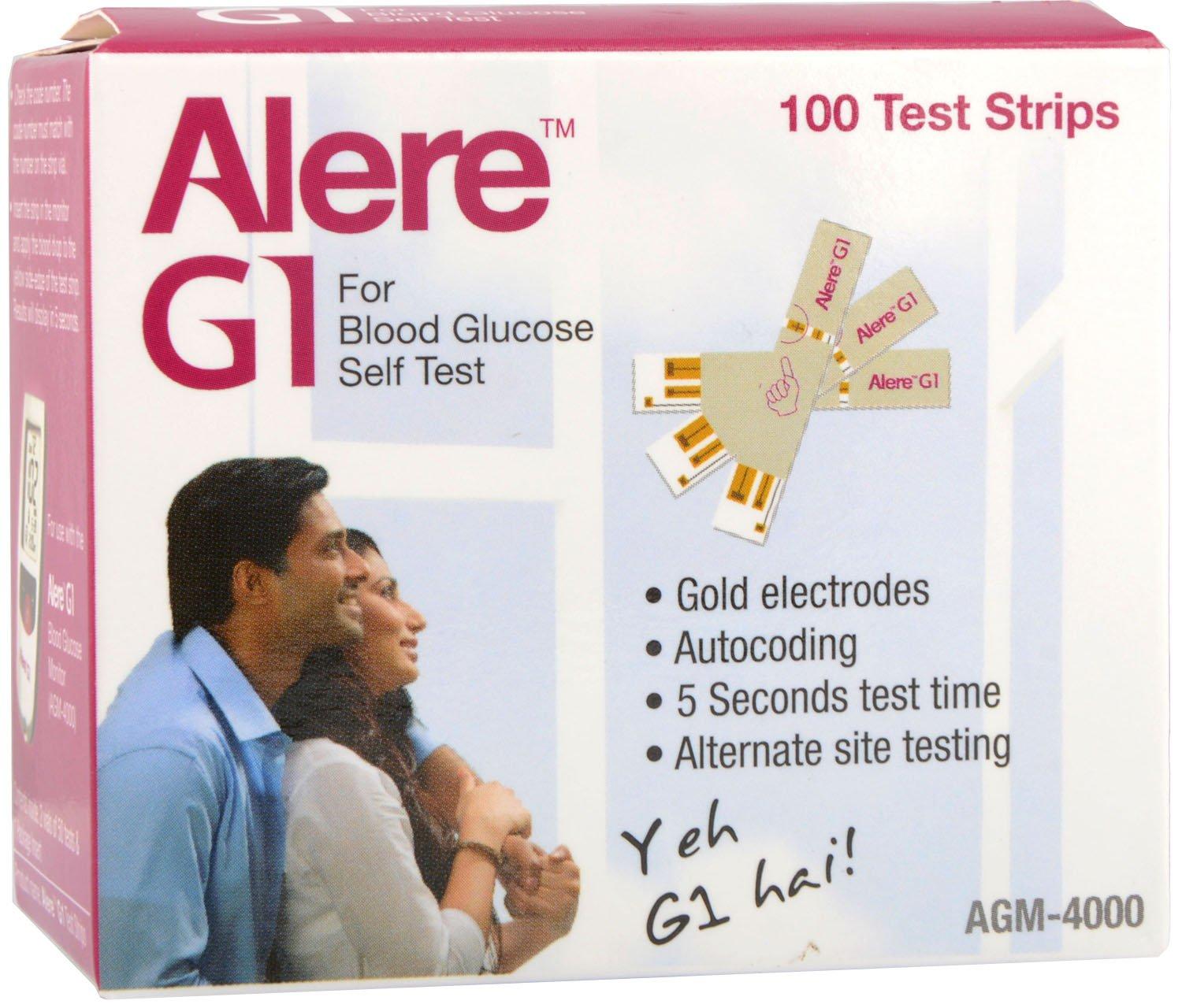 Alere Alere G1 Test Strips, 100 Strips (Multi Color)
