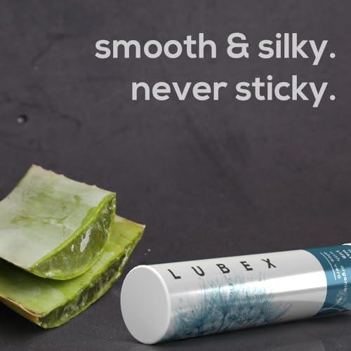 LUBex Lubex Lubricant Gel (Water-Based) Natural Lube with Aloe Vera for Her, Him & Couples - (Pack of 2) Vanilla Flavour - 50gm