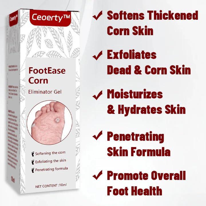 AB Company BINGEABLE Ease Foot Corn & Callus Removal Gel | Fast Relief for Hard Skin | Foot Care Treatment | (60ML)