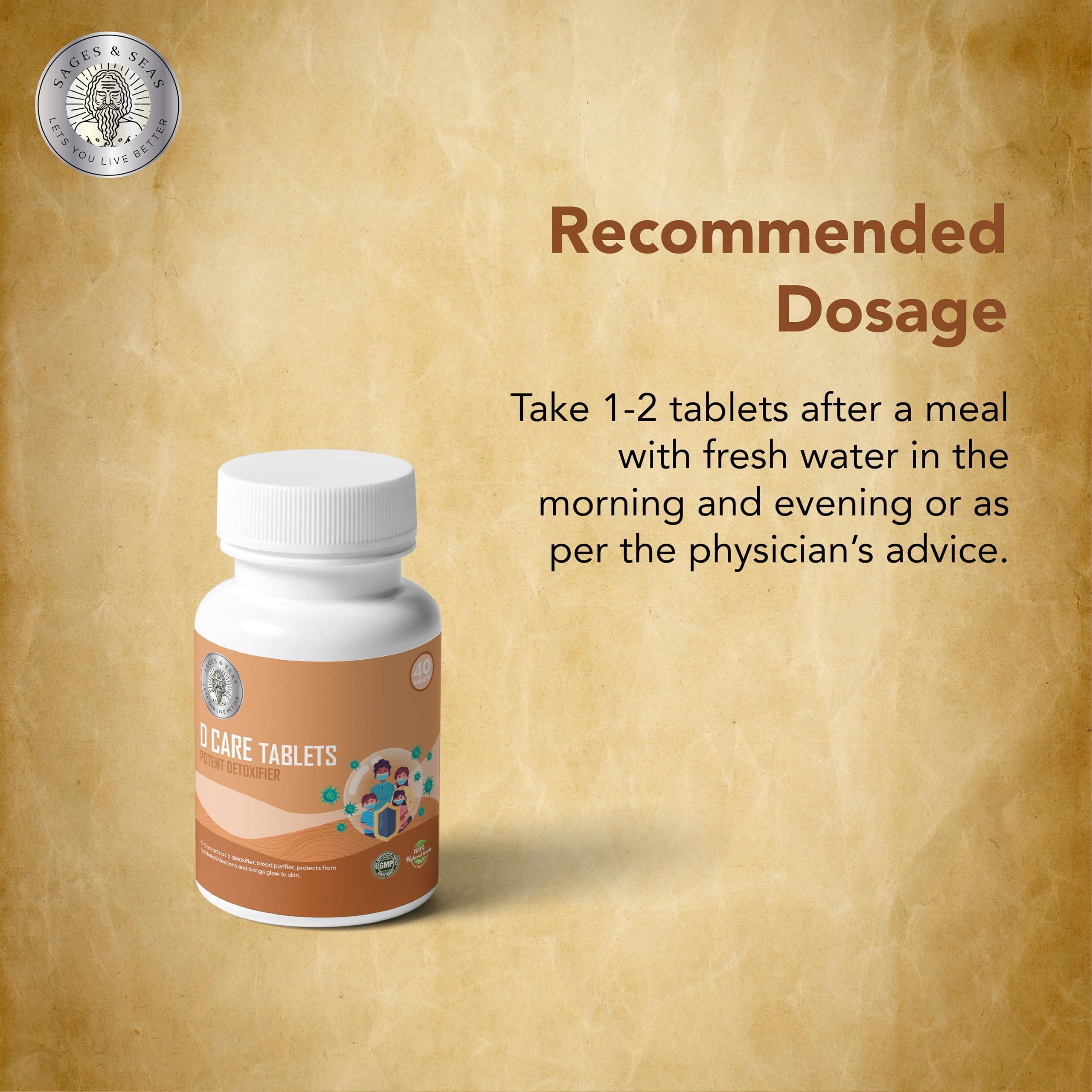 SAGES & SEAS D Care Tablets