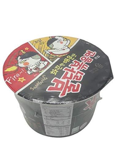Sam Yang Samyang Big Bowl Stir Fried Hot Chicken Flavor Ramen Cup Noodle Soup 105gm*3Pack (Imported) (Pack of 3)