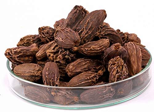 Kitchen Jungle Kitchen Jungle Cardamom Black Whole (Badi Elaichi, Sabut Elaichi) Grade- Big Size (900 Grams)