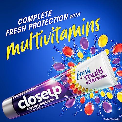 Close Up Close Up Complete Fresh Protection Toothpaste| From India\'s No.1 Gel Toothpaste, Oral Care| With Multi-Vitamin Formula, 150 G (Pack Of 2)