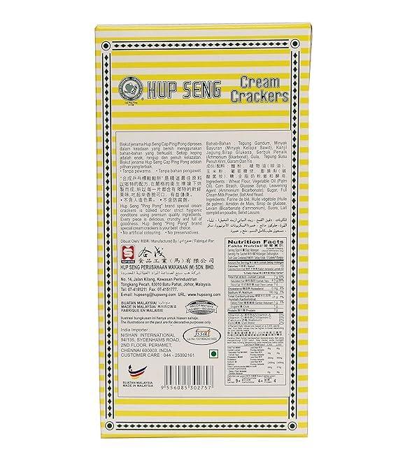 Generic Hup Seng Classic Cream Crackers/Biskut Cap Ping Pong, 400g