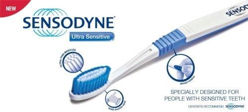 Sensodyne Sensodyne 2 Toothbrush Soft Sensitive Teeth - (Pack of 3), Manual, Adult, White
