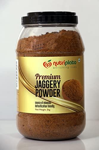 Nutriplato Nutriplato Jaggery | Gur Powder Premium Jar, 3 Kg