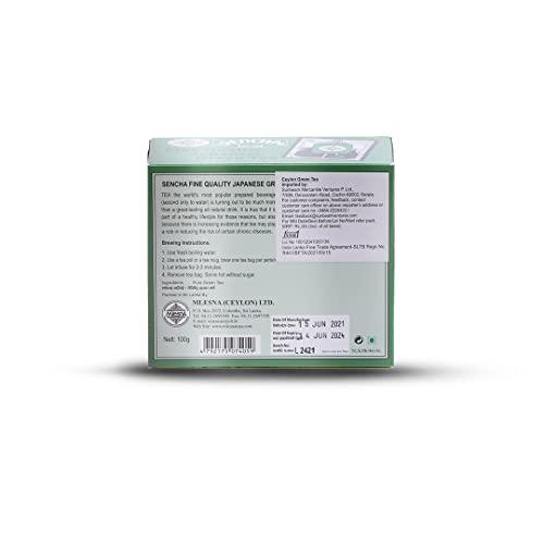 Mlesna Mlesna Sencha Green Tea | Prepared With Traditional Method | Natural Flavour Extract | Rich in Anti - Oxidant | Pure Green Tea (50 x 2g) Tea Bag Cartons