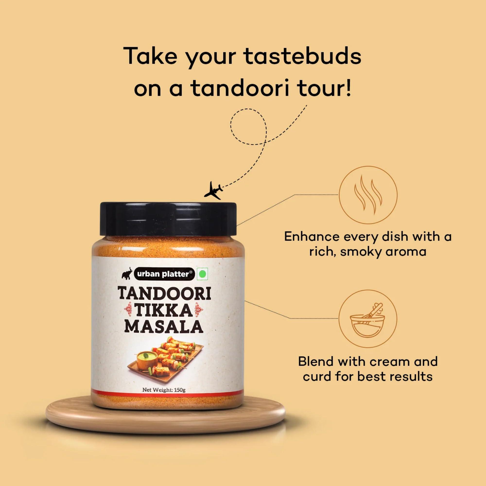 urban platter urban platter Tandoori Tikka Masala Powder, 150G [Masala | Flavourful Blend Of Spices | Sprinkle Or Add To Your Appetizers, Gravies, Veggies, Fries]