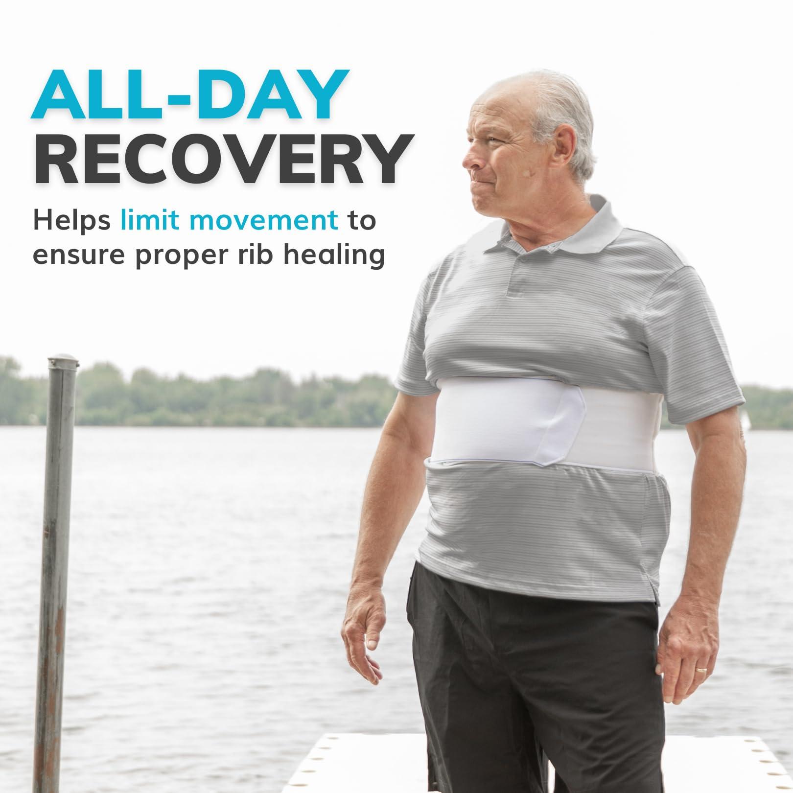 BraceAbility Universal Male : BraceAbility Rib Injury Wrap for Sore Or Bruised Ribs-Male