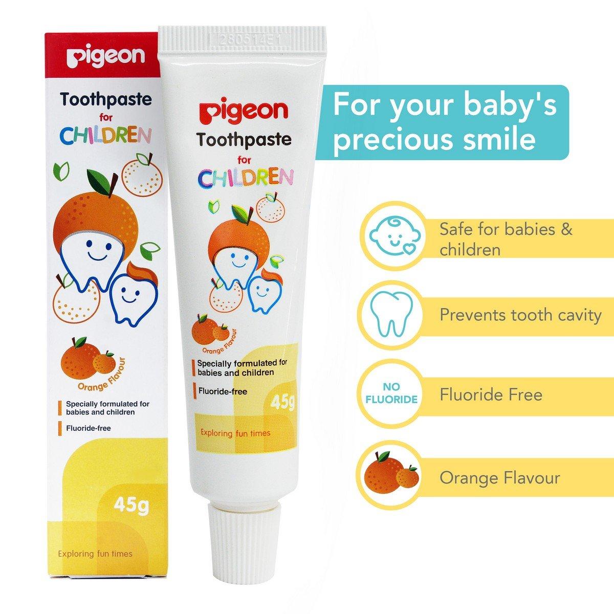 Pigeon Pigeon Children Toothpaste, Orange 45g