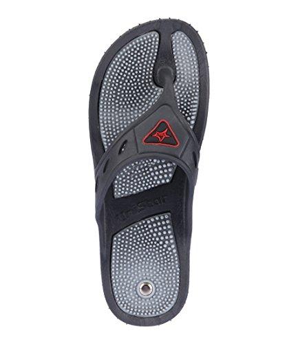 Super India Store Super India Store Acupressure Slippers Sandals (Unisex) for Pain Relief & Total Health Care (GH-01- GREY -SIZE-06)