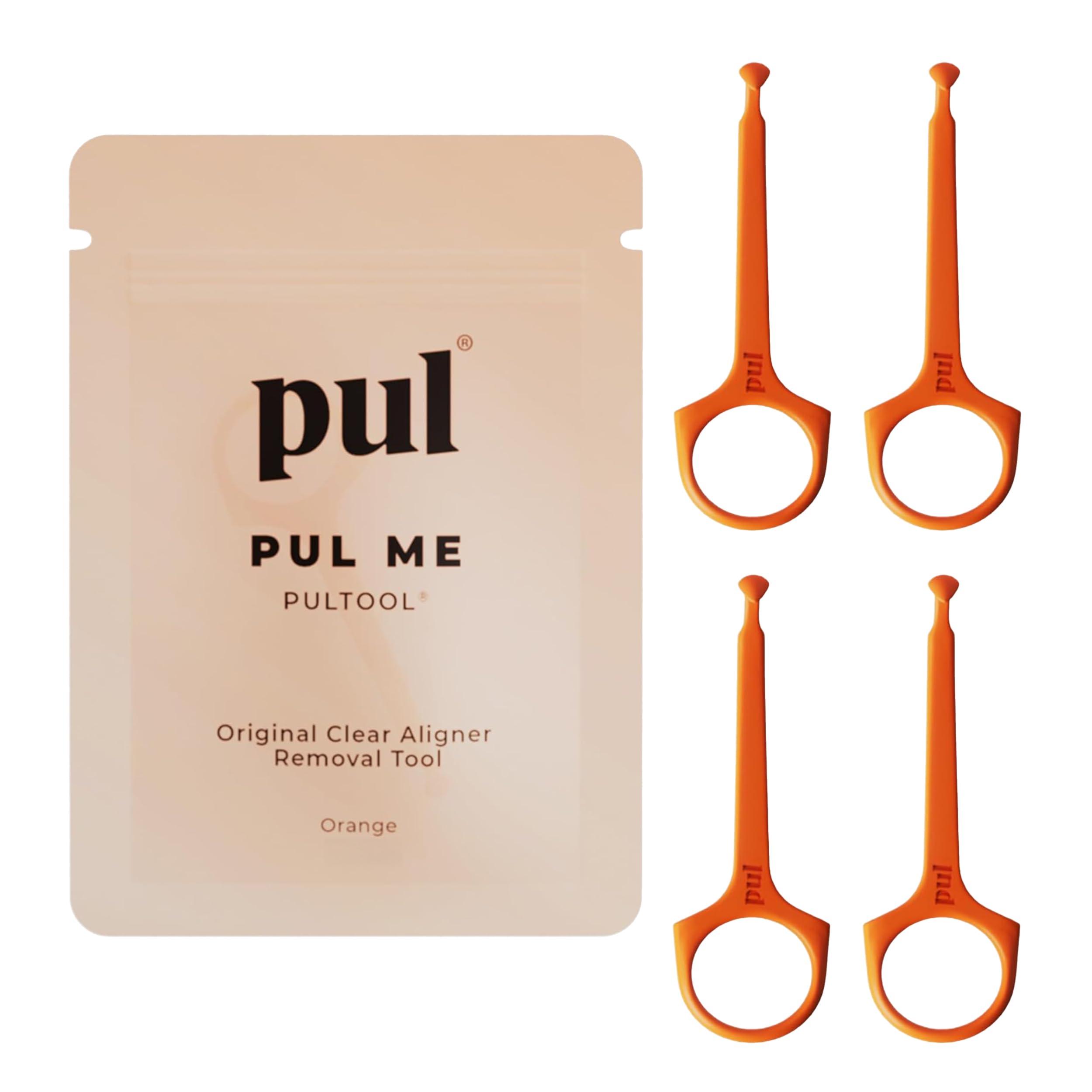The Pultool Clear Aligner Removal Tool for Invisalign Removable Braces by The Pultool (Orange)