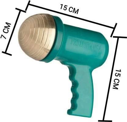 NavaFresh Basics Kansa Foot Massager, Relaxes Tired Feet and Induces Sound Sleep, for Blood and Lymphatic Circulation kansa singal wati (Green)