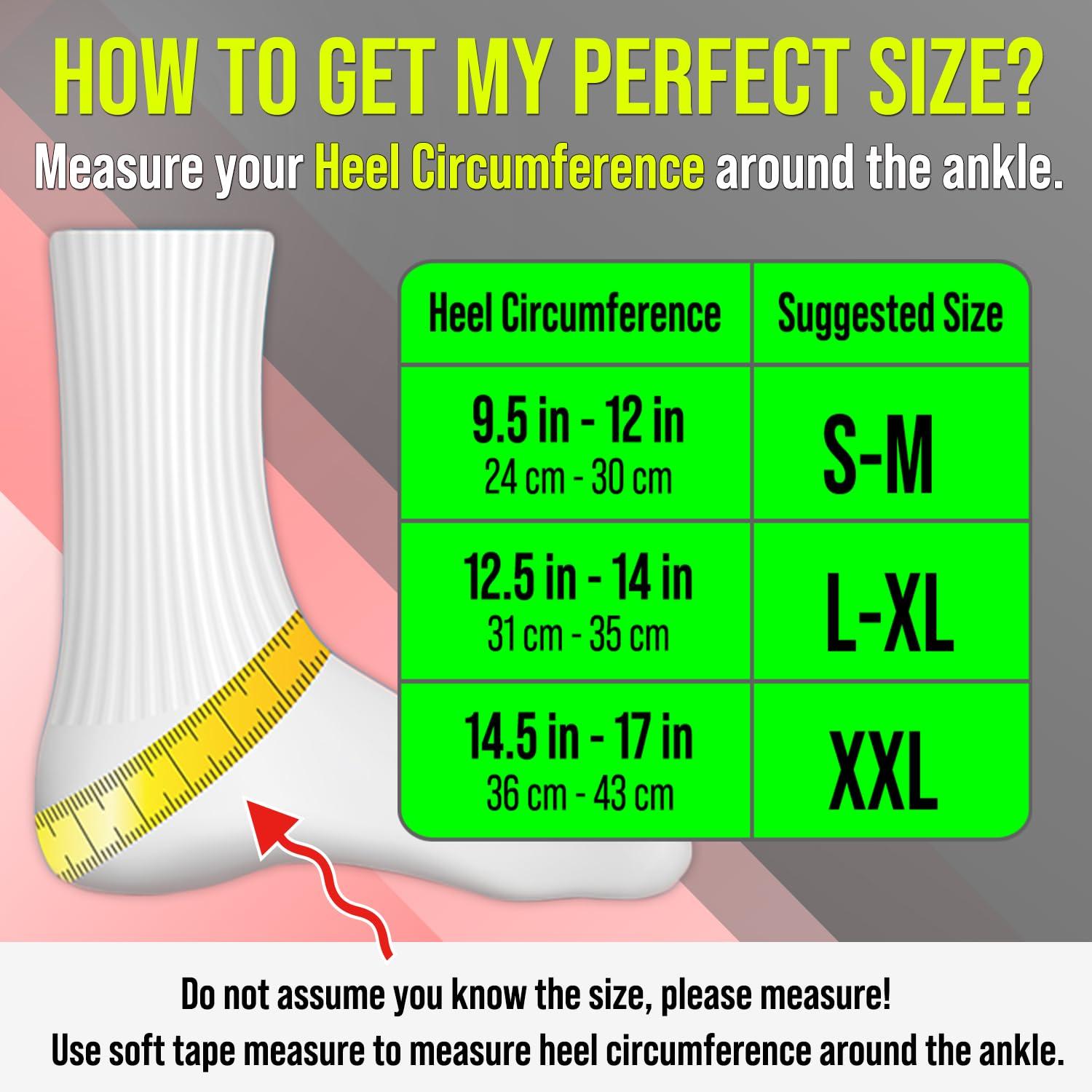 BLITZU Plantar Fasciitis Sock Leg & Foot Supports Planters Faciatias Heel Support Compression Foot Sleeves Toeless Compression Socks Swollen Ankles and Feet Treatment Nano Socks for Women Green S-M