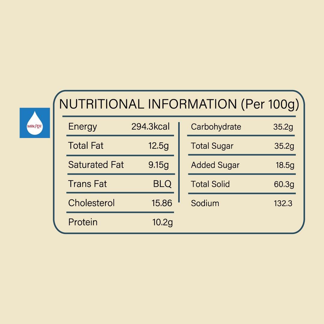 Highland Farms Highland Farms Condensed Milk | made with Free range A2 Milk | Omega-3 reduce the risk of heart disease & stroke | rich in protein, Vitamin A and Potassium | glass packaging | 325g