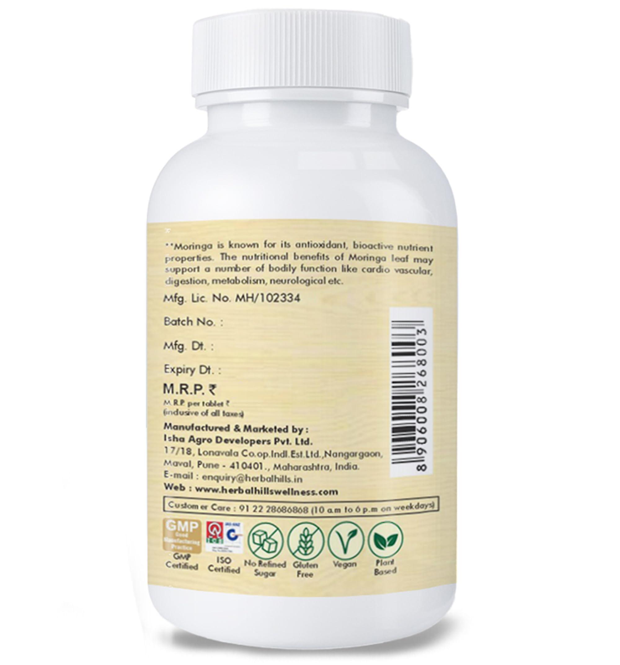 HERBAL HILLS Herbal Hills Moringa Tablets (60 Tablets (Pack of 5))