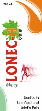 Unitips Unitips Lonec-H Herbal Pain Reliever Syrup For Pain, Frozen Joints & Uric Acid 400 ml (Pack Of 2 * 100ml) | Added Moringa & Ashwagandha | Instant Results