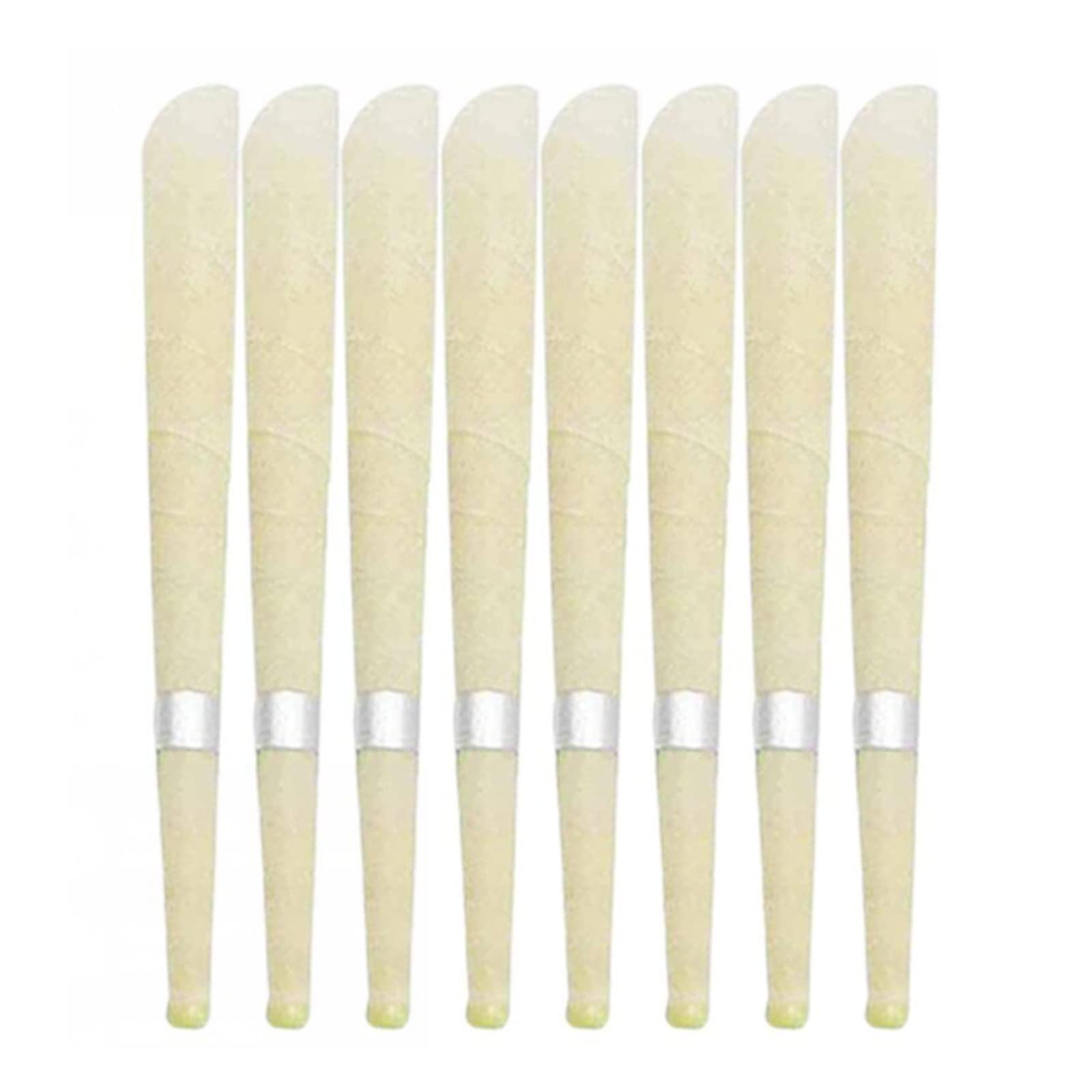 UBERSWEET Ubersweet Natural Beeswax Candle Sconces Therapy Pure Beeswax Ear Wax Candle Kit (8 Ear Candles with 4 Ear Protective Disks)/||