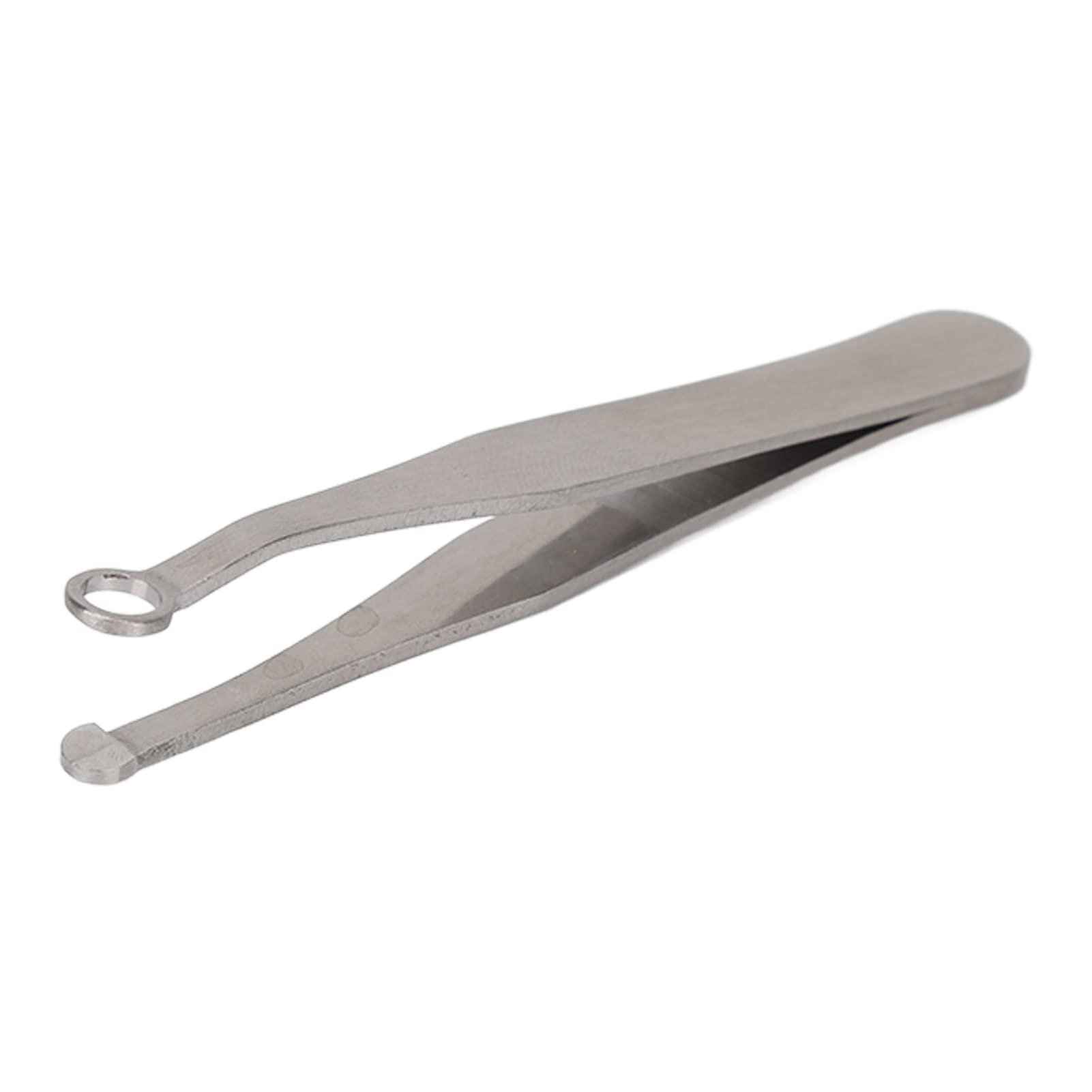 RTLR Nose Hair Trimmer Tweezers, Stainless Steel Universal Nose Hair Trimming Tweezers Waterproof Round Head Easy To Clean for Sideburns