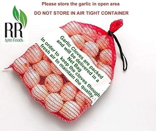 R R AGRO FOODS R R AGRO FOODS Single Clove Garlic 500 Gm (Single Piece Garlic/Fresh Garlic/One Kuli Lehsun/Ek Pothi Lahsun/Garlic) Pack Of 1