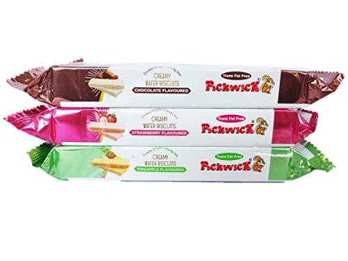 PICKWICK PICKWICK Assorted Wafer Biscuits Combo Pack -Chocolate, Pineapple, Strawberry- (75gm x 3)