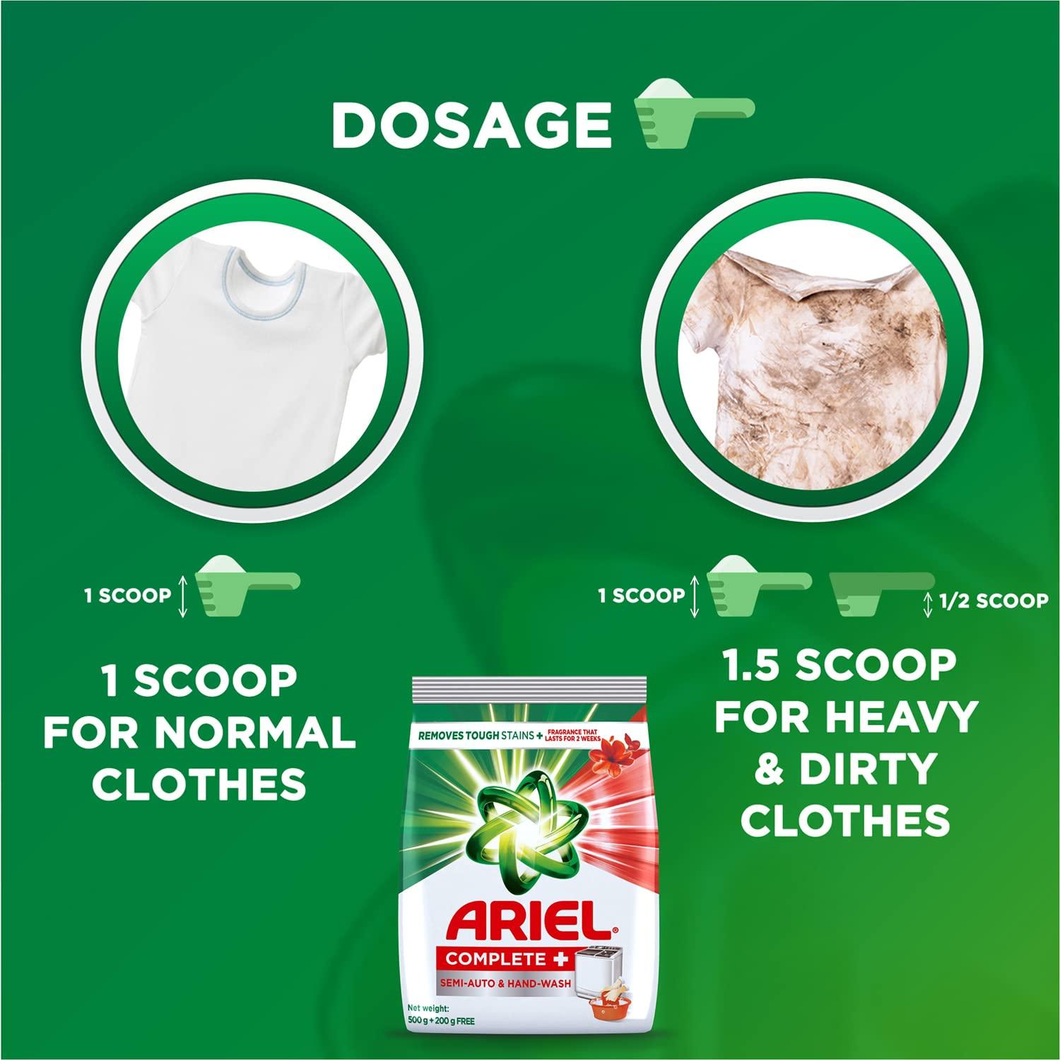 Ariel Ariel Complete + Detergent Washing Powder- 4Kg Value Pack (Pack of 2)
