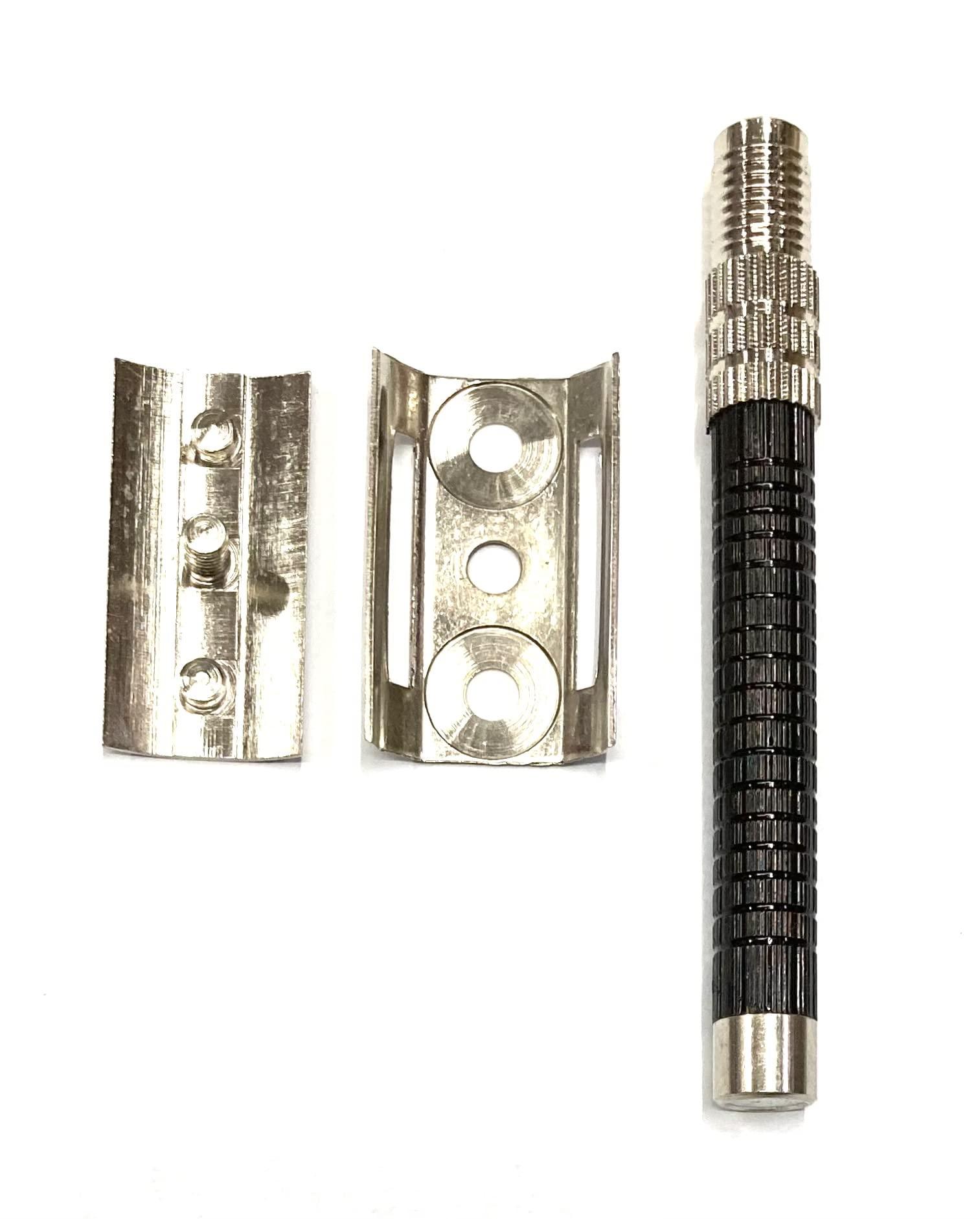 Ashoka Ashoka Double Edge Brass Safety Razor (A-230) Black