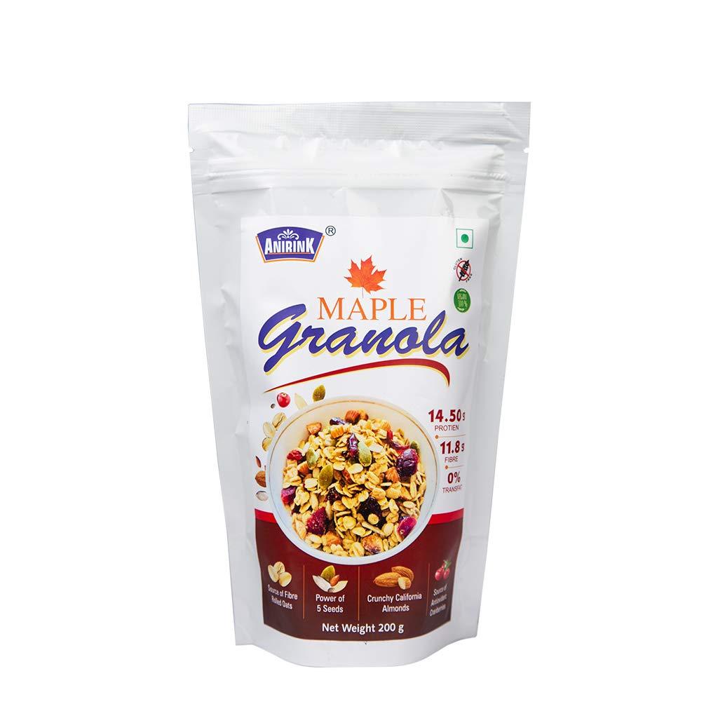 ANIRINK Anirink Gluten Free Vegan Maple Granola 200gm