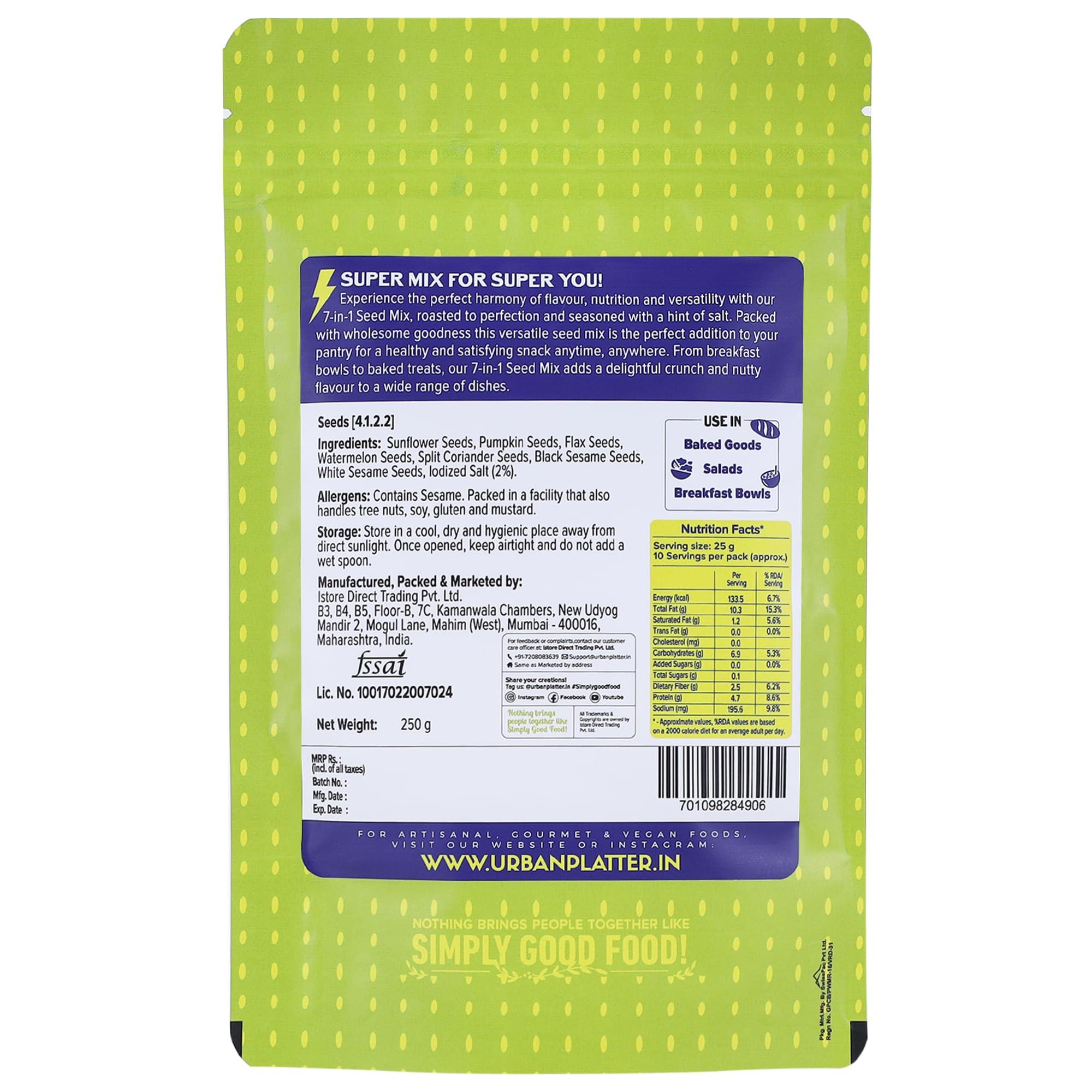 urban platter Urban Platter Healthy Bowl Roasted 7-in-1 Seeds, 400g