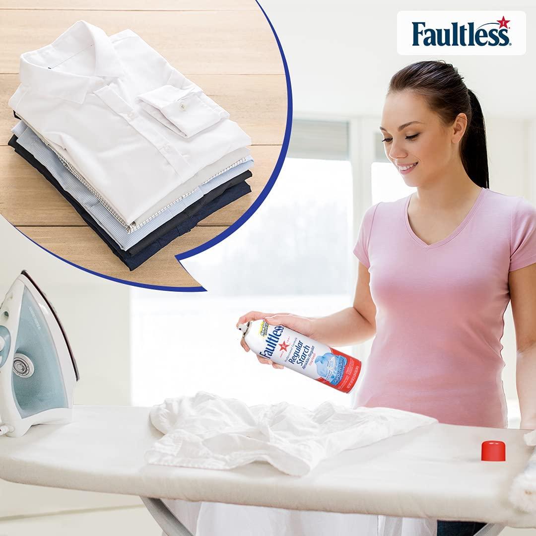 Faultless Faultless Instant fabric stiffener spray for clothes | Wrinkle free instantly | Linen Clothes & Sarees | For All Types Of Clothes | Pack of 01 |