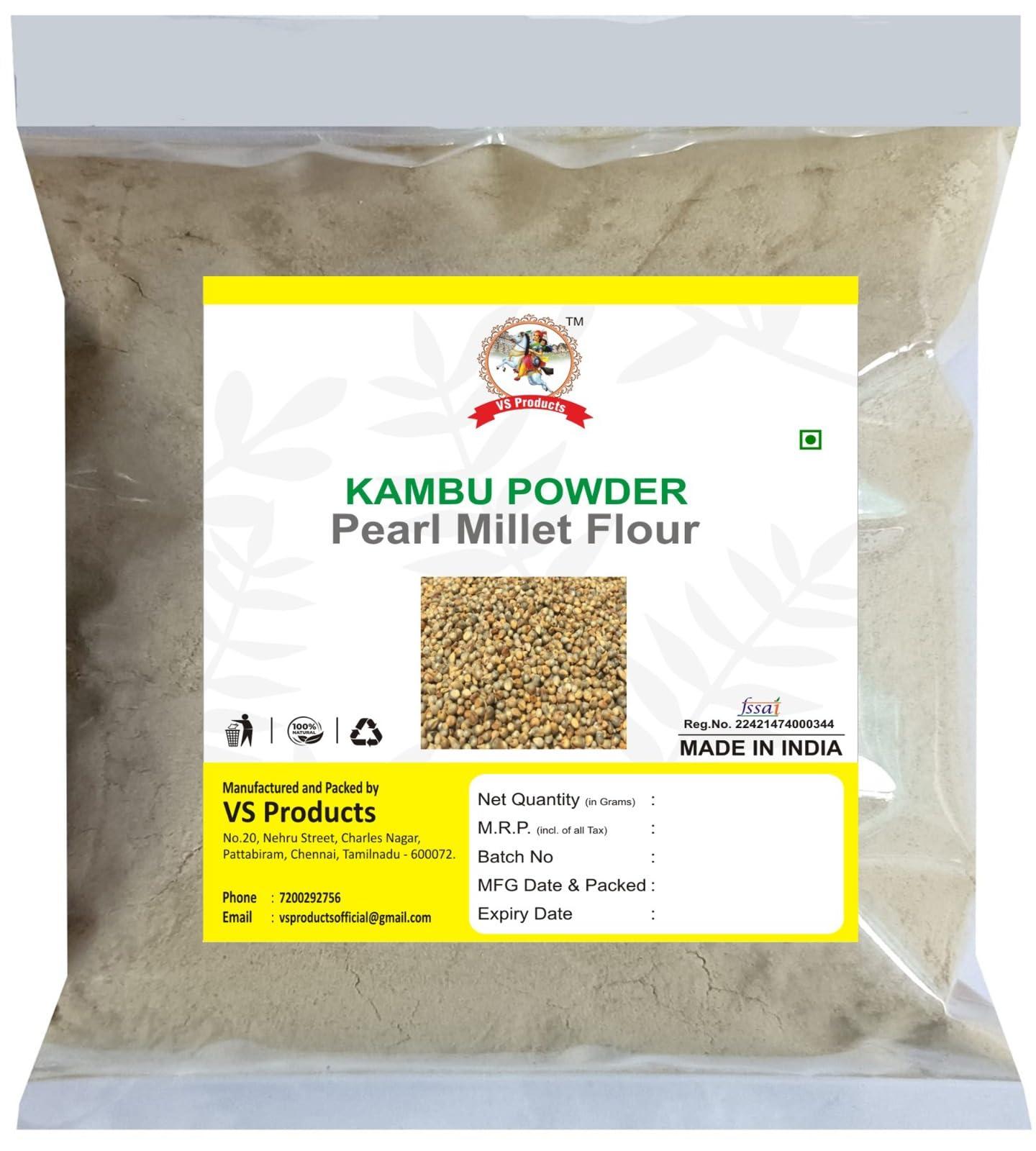 VS Products VS Products Kambu Powder, Pearl Millet Flour, Bajra Powder,950g
