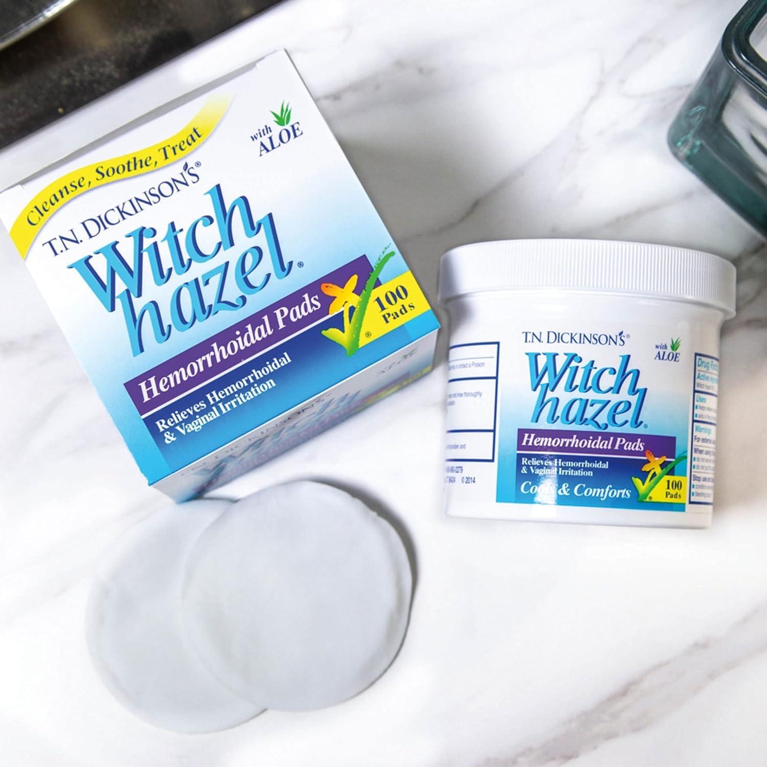 T.N. Dickinson's Hemorrhoidal Medicated Pads With Witch Hazel