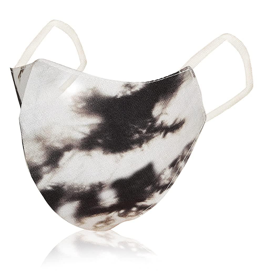 ZEPOLI ZEPOLI Cloth Mask Fashion/Plain/Orchid Flower Soft Cloth Face Mask - Tie-Dye Fashion Print Cloth Face Mask -Washable & Reusable Cotton Masks for Adult (DARK TIE-DYE 5 Piece)