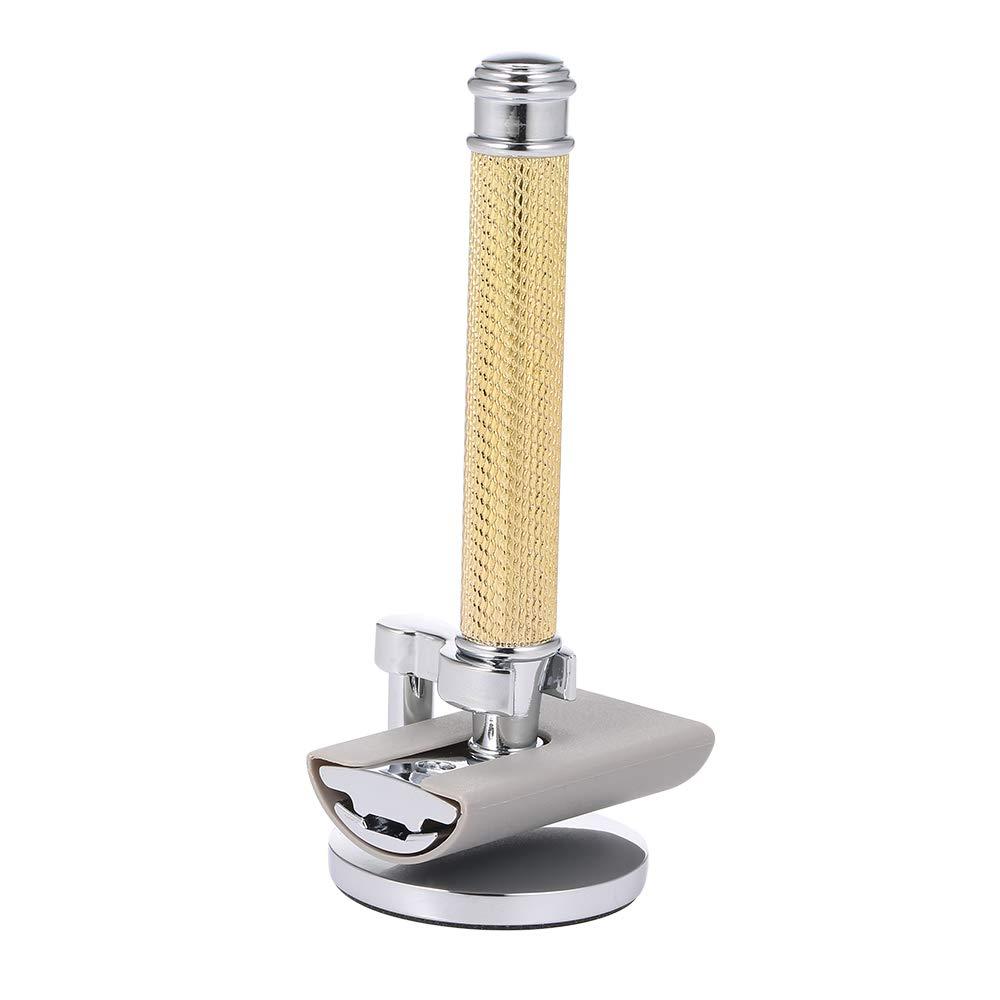 Qnotici Double-Edged Shaving Razor Set Safety Beard Razor with Shaving Razor Base tective Cover Mustache Removal Shaving Tool Fashionable Sustainable and Durable