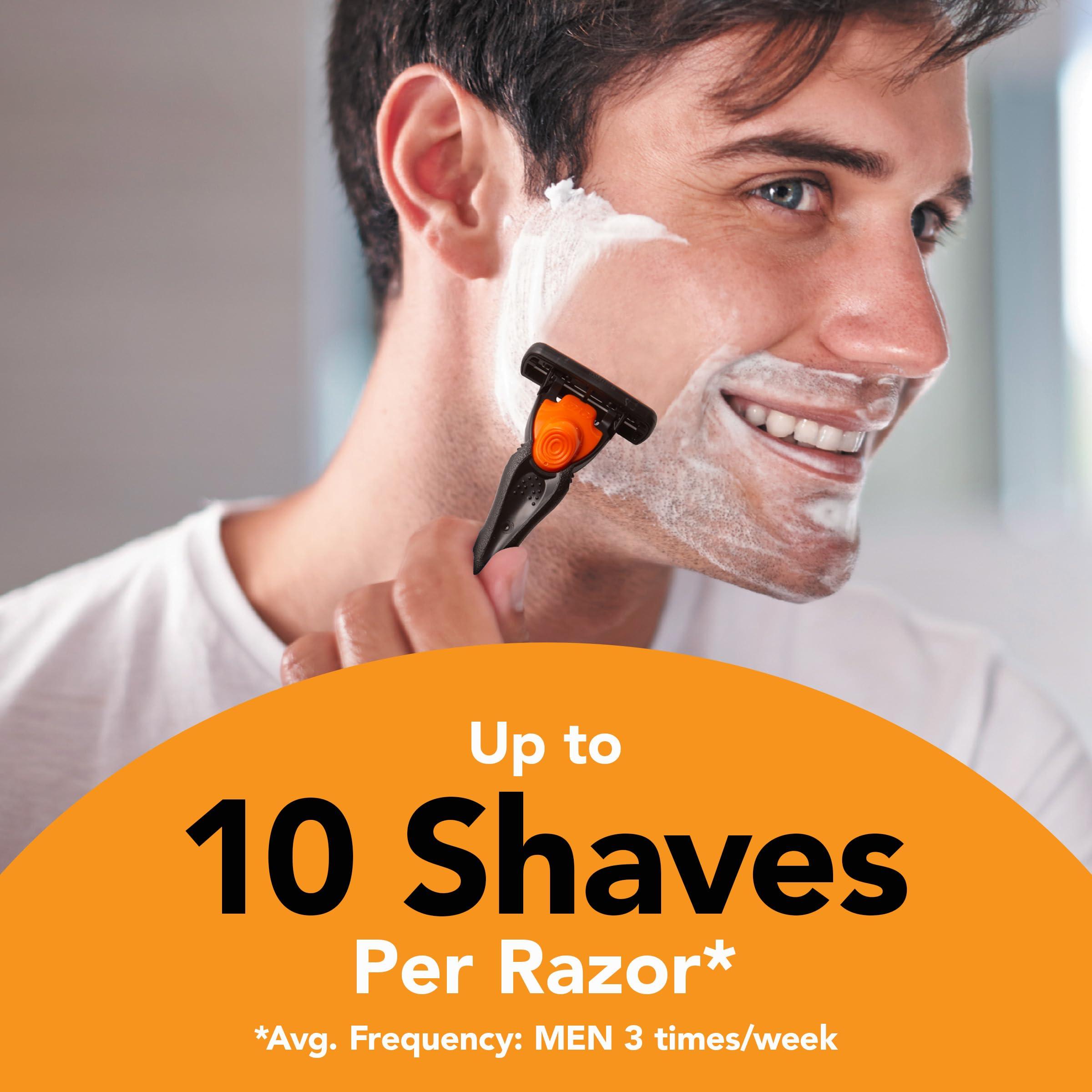 BIC BIC Hybrid Comfort 3 Disposable/System Shaver, Men, 6-Count