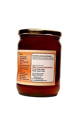 UDAK UDAK KASHMIR GOLD HONEY, Origin Unblended Premium Indian Honey from The Valleys of Kashmir Unprocessed Organic Kashmir Honey | NMR Tested with No Added Sugar (400g)