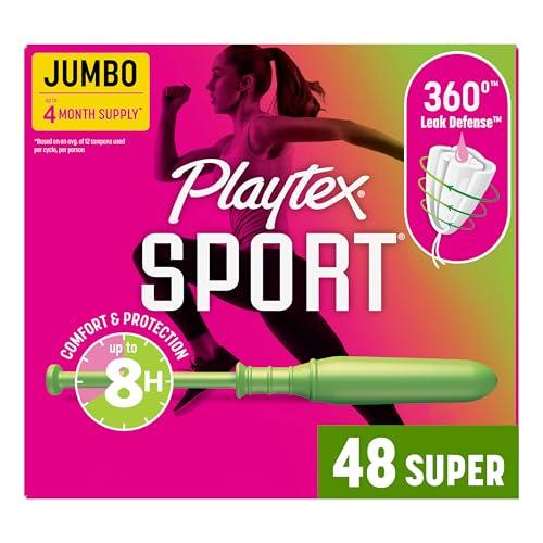 Playtex Playtex Sport Tampons Super Absorbency, White, Unscented, 48 Count