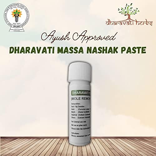 Dharavati Herbs DHARAVATI Combo Pack of Massa Removal Paste & Ayurvedic Aloe Vera Gel | Mole Removal Paste (5ml) | Ayurvedic & Herbal Aloe Vera Gel (100gm) | For Clean and Natural Glowing Skin