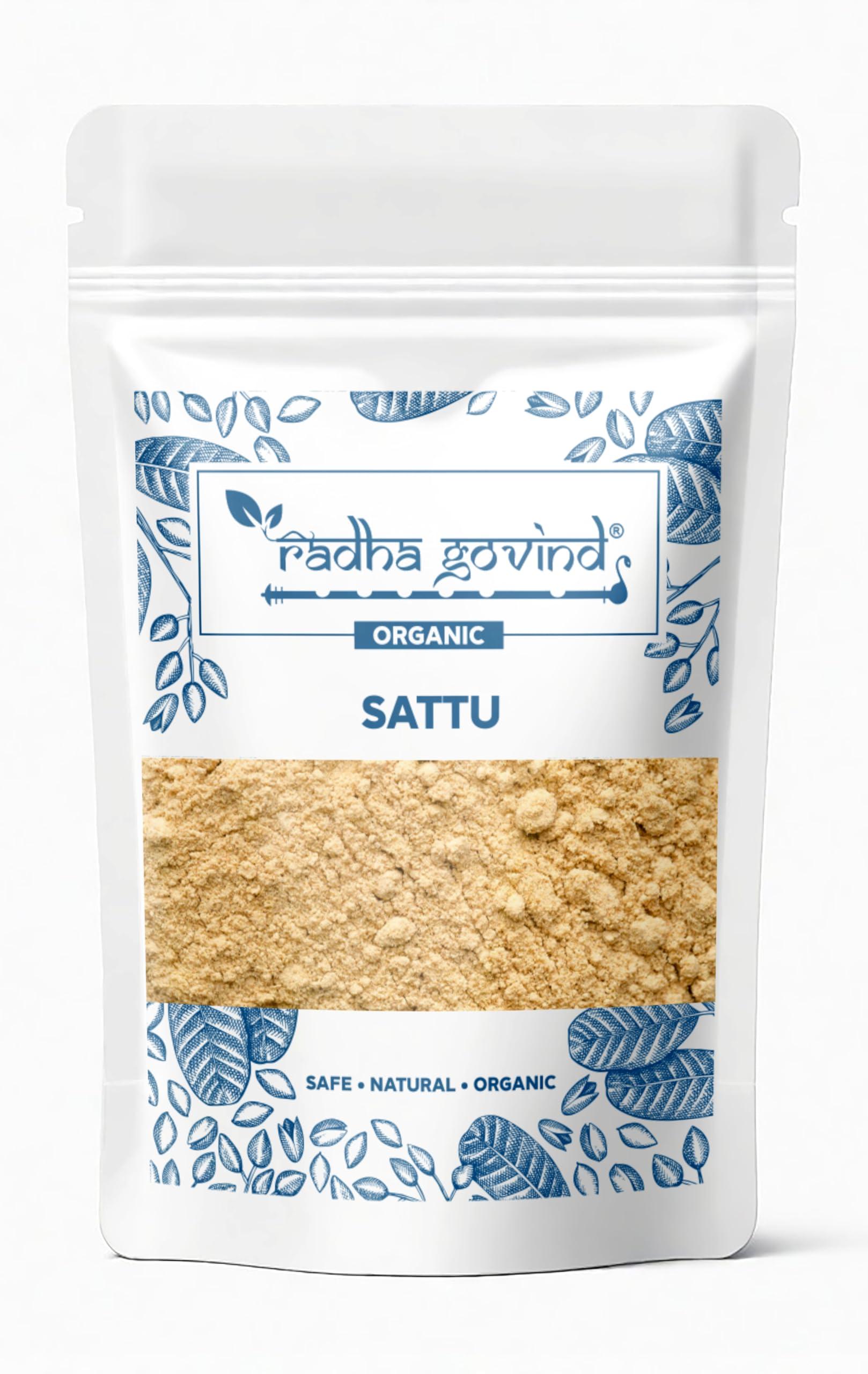 RADHA GOVIND Radha Govind Organic Chana Sattu Powder | Fiber-Rich Sattu 1Kg