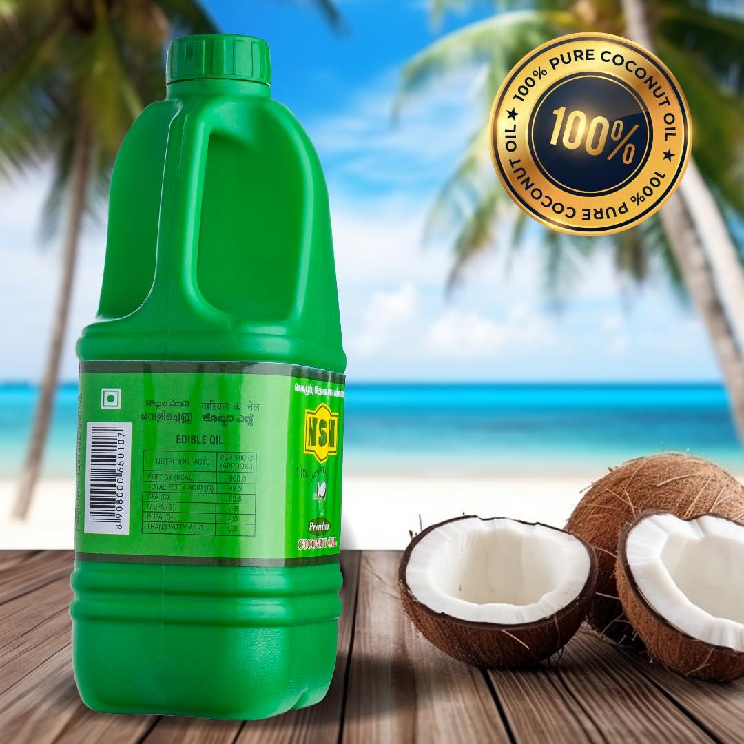 NSN NSN Premium Coconut Oil, 1000 ml