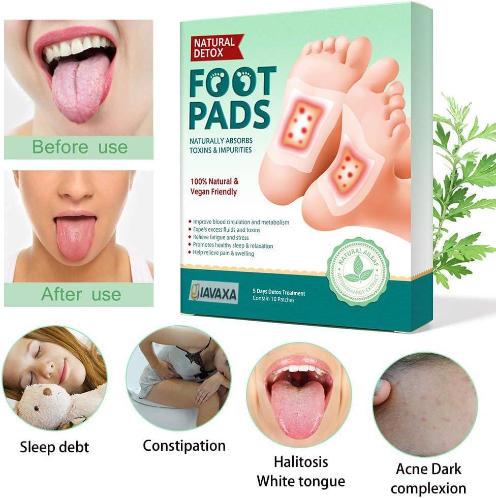 JIAVAXA Detox Foot Patches, Pain Free Foot Pads for Stress Relief Sleep, Remove Toxins Cleansing Detox Foot Patches Kit for Release Body,Natural ingredients Ginger Adhesive Foot And Body (PADS DETOX PAD K 40)