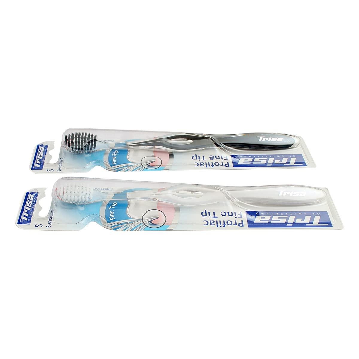 TRISA Trisa Profilac Fine Tip Sensitive Toothbrush (Assorted Color)