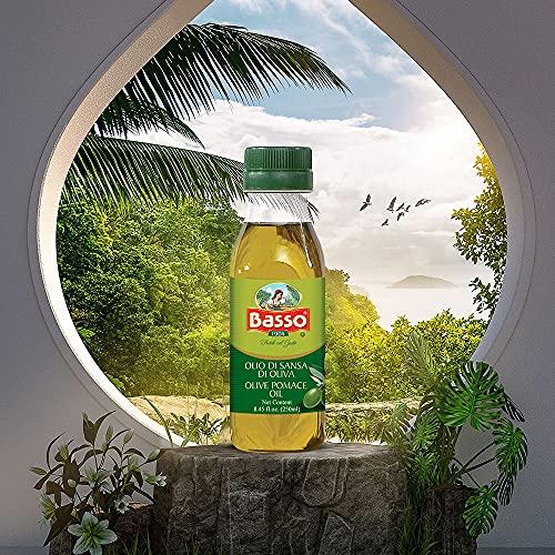 Basso 1904 Basso Pomace Olive Oil 250 ml Pack of 2 Packed in Italy,Olive Oil for All Types of Indian Cooking Including deep Frying, Roasting | Rich in Taste | Premium & Light | Healthy Oil Choice